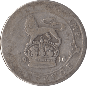 1916 SIXPENCE ( NF ) - Sixpence - Cambridgeshire Coins