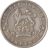 1916 SIXPENCE ( VF ) 2 - Sixpence - Cambridgeshire Coins