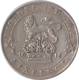 1916 SIXPENCE ( VF ) 3 - Sixpence - Cambridgeshire Coins