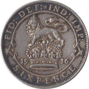 1916 SIXPENCE ( VF ) - Sixpence - Cambridgeshire Coins
