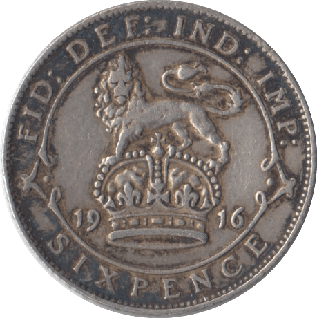 1916 SIXPENCE ( VF ) - Sixpence - Cambridgeshire Coins