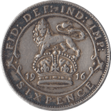 1916 SIXPENCE ( VF ) - Sixpence - Cambridgeshire Coins