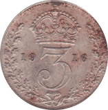 1916 THREEPENCE ( AUNC ) - Threepence - Cambridgeshire Coins