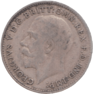 1916 THREEPENCE ( VF ) 4 - Threepence - Cambridgeshire Coins