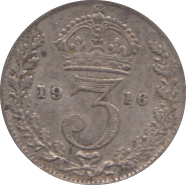 1916 THREEPENCE ( VF ) - Threepence - Cambridgeshire Coins