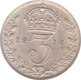 1916 THREEPENCE ( VF ) - Threepence - Cambridgeshire Coins