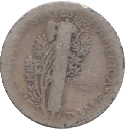 1916 USA SILVER DIME 10 CENTS - SILVER WORLD COINS - Cambridgeshire Coins