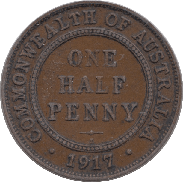 1917 AUSTRALIA HALF PENNY - WORLD COINS - Cambridgeshire Coins