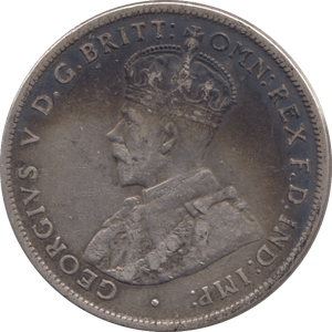 1917 AUSTRALIA SILVER TWO SHILLING - SILVER WORLD COINS - Cambridgeshire Coins