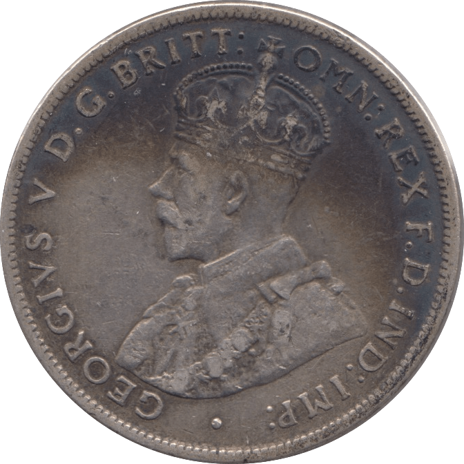 1917 AUSTRALIA SILVER TWO SHILLING - SILVER WORLD COINS - Cambridgeshire Coins