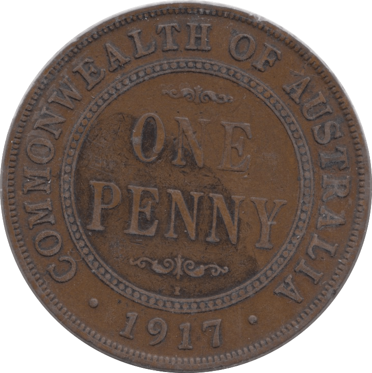 1917 COMMONWEALTH AUSTRALIA ONE PENNY - WORLD COINS - Cambridgeshire Coins