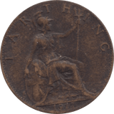 1917 FARTHING 2 ( GVF ) 51 - Farthing - Cambridgeshire Coins
