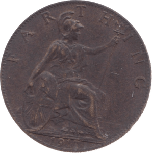 1917 FARTHING ( EF ) 3 - Farthing - Cambridgeshire Coins