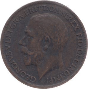 1917 FARTHING ( VF ) 3 - Farthing - Cambridgeshire Coins