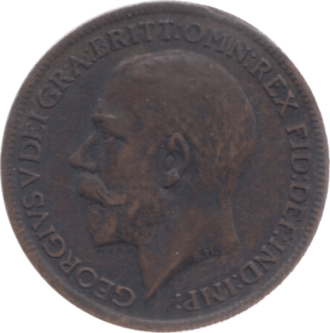 1917 FARTHING ( VF ) 3 - Farthing - Cambridgeshire Coins