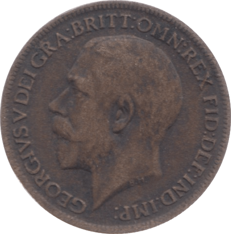 1917 FARTHING ( VF ) 4 - Farthing - Cambridgeshire Coins