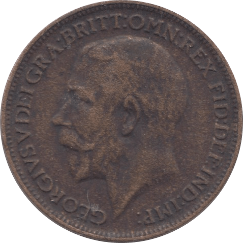 1917 FARTHING ( VF ) - Farthing - Cambridgeshire Coins