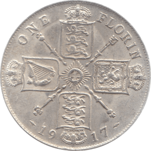 1917 FLORIN ( EF ) 11 - Florin - Cambridgeshire Coins