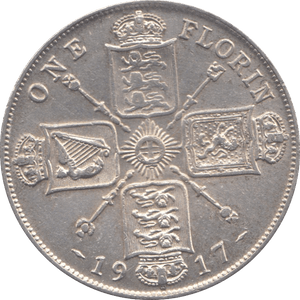 1917 FLORIN ( EF ) - Florin - Cambridgeshire Coins