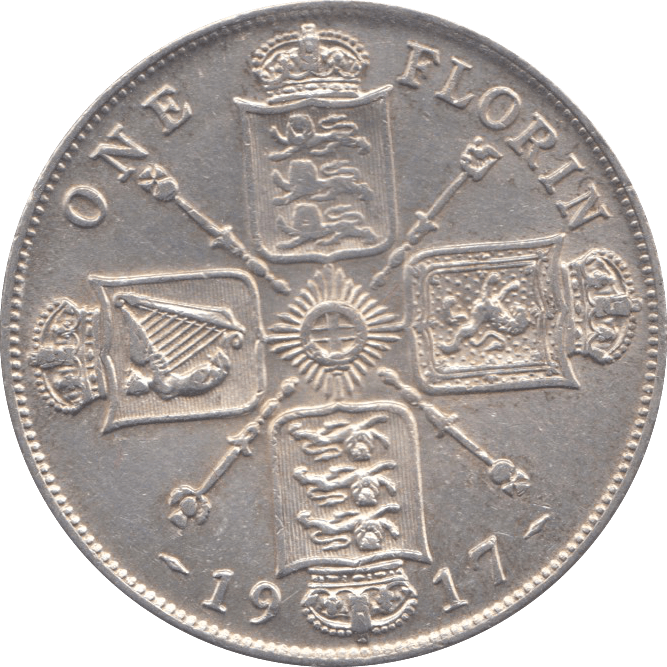 1917 FLORIN ( EF ) - Florin - Cambridgeshire Coins