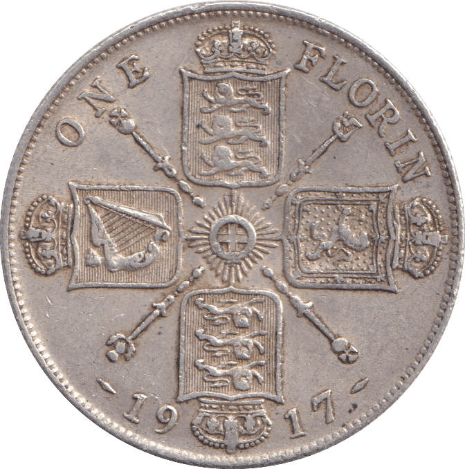 1917 FLORIN ( GVF ) - FLORIN - Cambridgeshire Coins