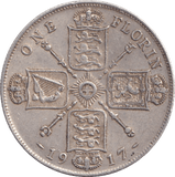 1917 FLORIN ( GVF ) - FLORIN - Cambridgeshire Coins