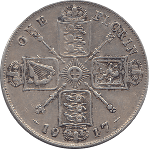 1917 FLORIN ( VF ) 3 - Florin - Cambridgeshire Coins