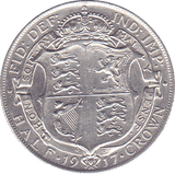 1917 HALFCROWN ( AUNC ) D - Halfcrown - Cambridgeshire Coins