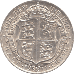 1917 HALFCROWN (AUNC) - Halfcrown - Cambridgeshire Coins