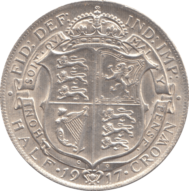 1917 HALFCROWN (AUNC) - Halfcrown - Cambridgeshire Coins