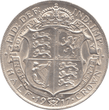 1917 HALFCROWN (AUNC) - Halfcrown - Cambridgeshire Coins