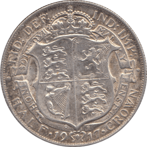 1917 HALFCROWN ( EF ) 1 - Halfcrown - Cambridgeshire Coins