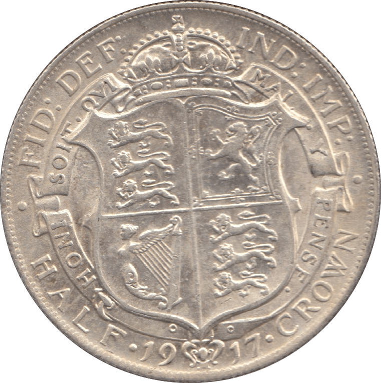1917 HALFCROWN ( EF ) 7 - Halfcrown - Cambridgeshire Coins