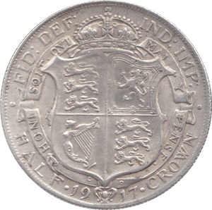 1917 HALFCROWN ( EF ) 7 - Halfcrown - Cambridgeshire Coins