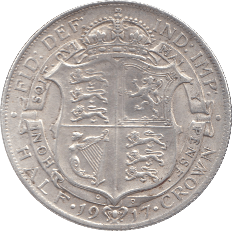 1917 HALFCROWN ( EF ) 7 - Halfcrown - Cambridgeshire Coins
