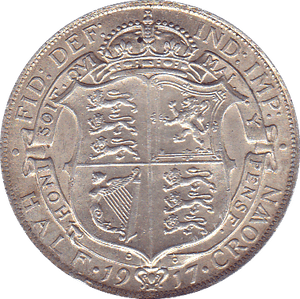 1917 HALFCROWN ( EF ) - Halfcrown - Cambridgeshire Coins