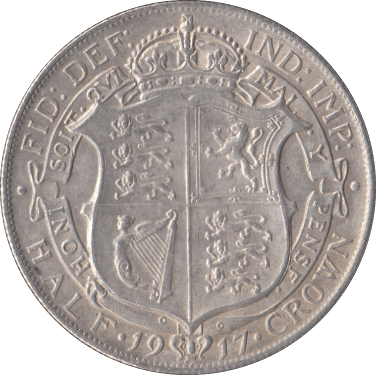 1917 HALFCROWN ( EF ) - HALFCROWN - Cambridgeshire Coins
