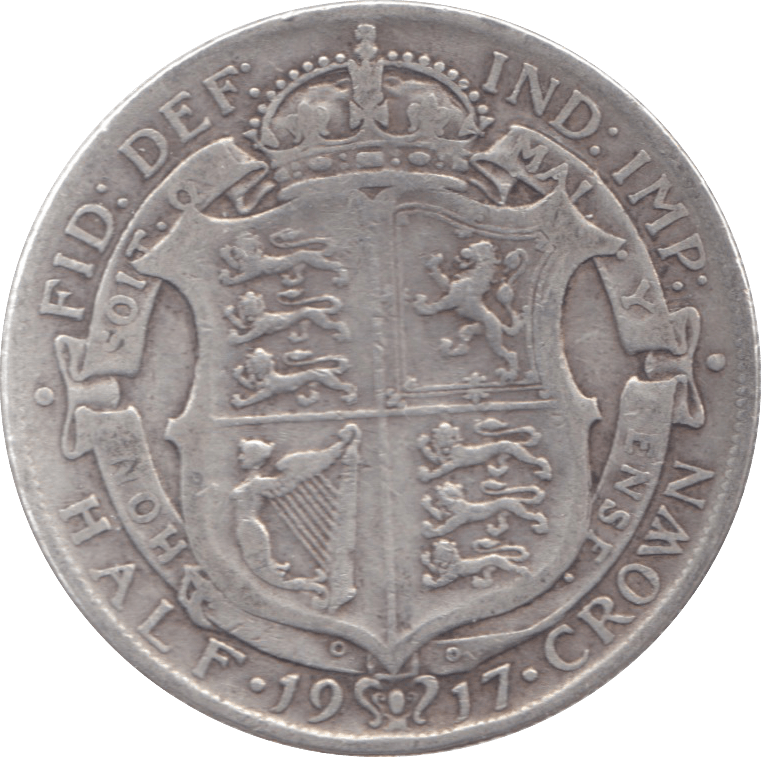 1917 HALFCROWN ( FINE ) 8 - Halfcrown - Cambridgeshire Coins