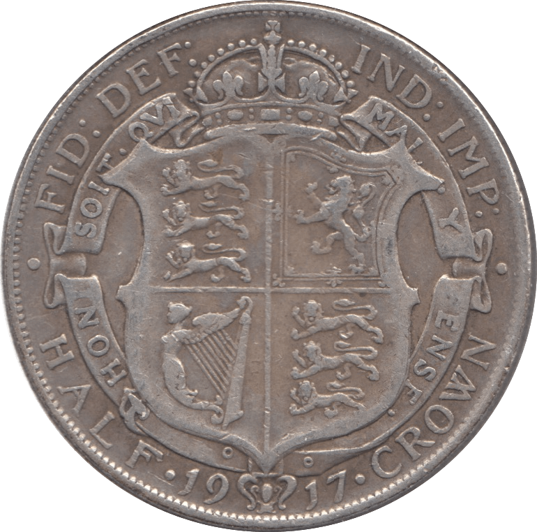 1917 HALFCROWN ( GF ) 3 - Halfcrown - Cambridgeshire Coins
