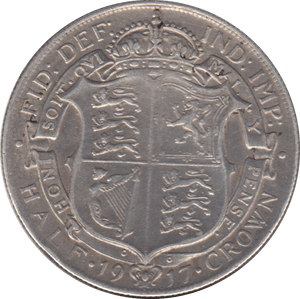 1917 HALFCROWN ( GVF ) - Halfcrown - Cambridgeshire Coins