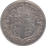 1917 HALFCROWN ( GVF ) - Halfcrown - Cambridgeshire Coins