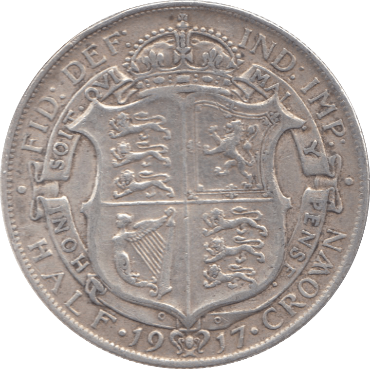 1917 HALFCROWN ( VF ) 9 - Halfcrown - Cambridgeshire Coins