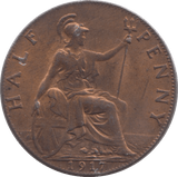 1917 HALFPENNY ( UNC ) - Halfpenny - Cambridgeshire Coins