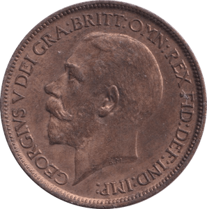 1917 HALFPENNY ( UNC ) - Halfpenny - Cambridgeshire Coins