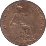 1917 HALFPENNY ( UNC ) - Halfpenny - Cambridgeshire Coins