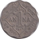 1917 ONE ANNA INDIA - WORLD COINS - Cambridgeshire Coins