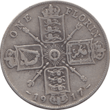 1917 ONE FLORIN ( FINE ) 8 - Florin - Cambridgeshire Coins