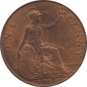 1917 PENNY ( AUNC ) 26 - Penny - Cambridgeshire Coins
