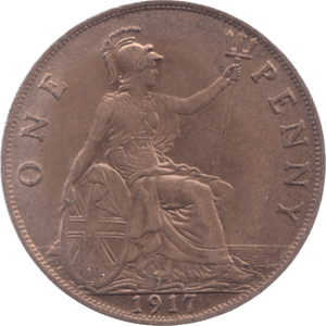 1917 PENNY ( AUNC ) 7 - Penny - Cambridgeshire Coins