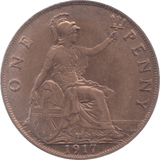1917 PENNY ( AUNC ) 7 - Penny - Cambridgeshire Coins